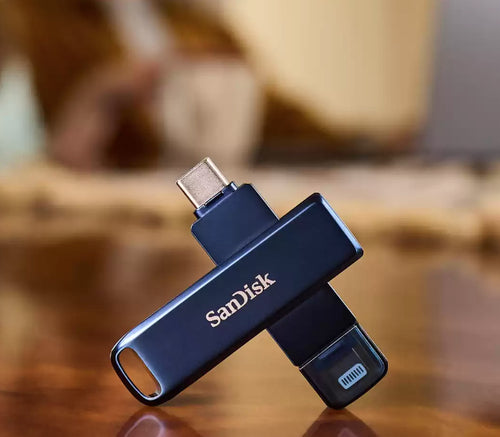 USB Flash Drive SanDisk iXpand 256GB USB Type-C/Lightning 90 MB/s Swivel - SDIXD0N-256G-GN6NE