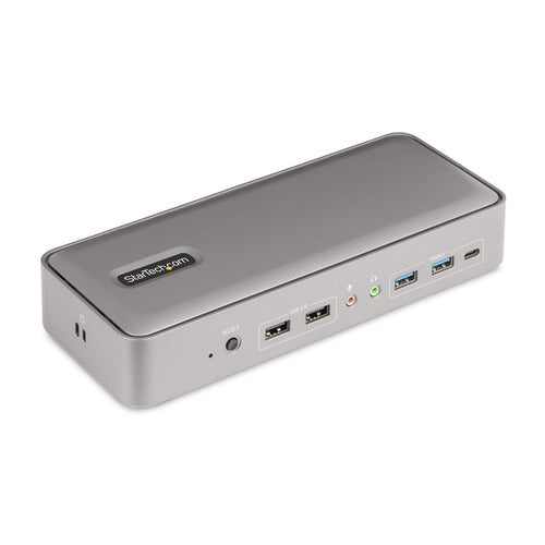KVM Switch StarTech.com 129UE-USBC-KVM-DOCK Dual-Laptop USB-C Dock 4K 60Hz DisplayPort 5-Port USB Hub - 129UE-USBC-KVM-DOCK