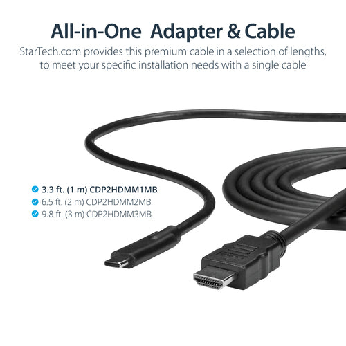 Video Cable Adapter StarTech.com USB-C to HDMI 4K 1m