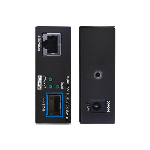 10GbE SFP+ Fiber Media Converter 10 Gigabit Ethernet RJ-45 to 10GBASE-X