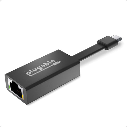 USB C to Ethernet Adapter Fast Gigabit 5000 Mbit/s Plugable for Macbook Pro & Windows