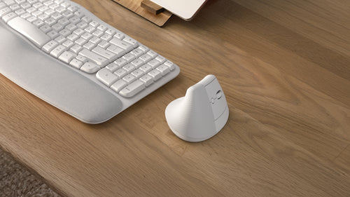 Vertical Ergonomic Mouse Logitech Lift 4000 DPI RF Wireless Bluetooth White