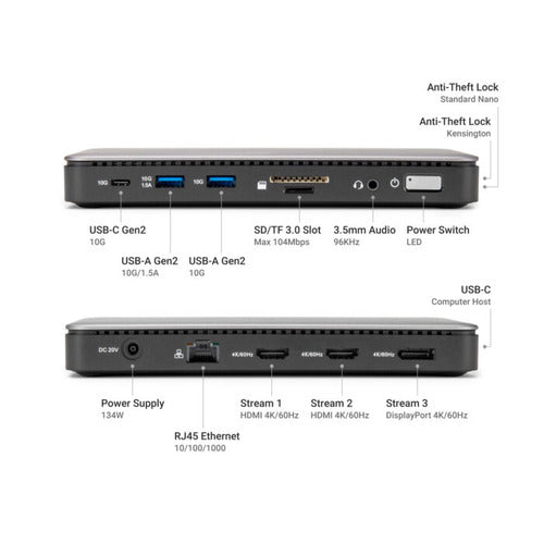 Rocstor Y10P027-S1 laptop dock/port replicator