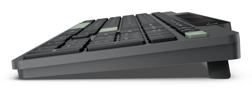 Wireless Bluetooth Full-Size Keyboard Plunger Switch Black Green