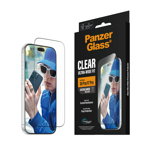 PanzerGlass ® Screen Protector iPhone 18 Pro | 17 Pro | Ultra-Wide Fit w. EasyAligner