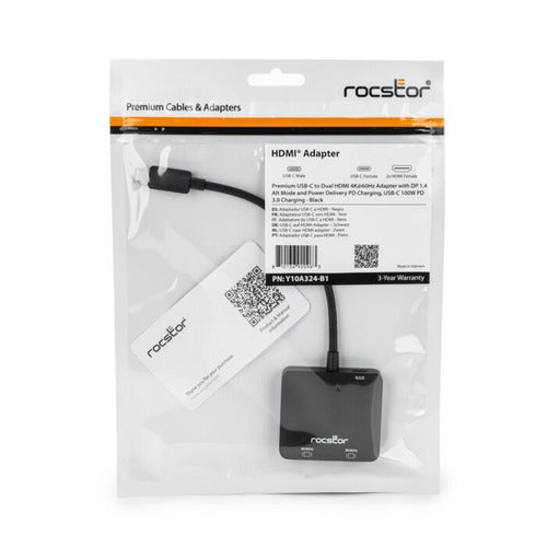 Rocstor Y10A324-B1 video cable adapter