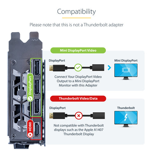 StarTech.com DP2MDPMF3 DisplayPort cable