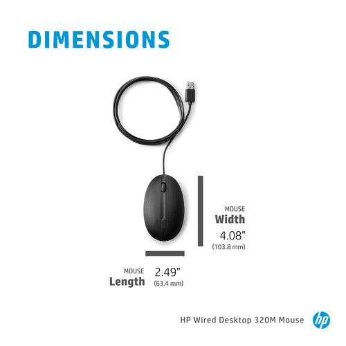 HP Wired 320M mouse