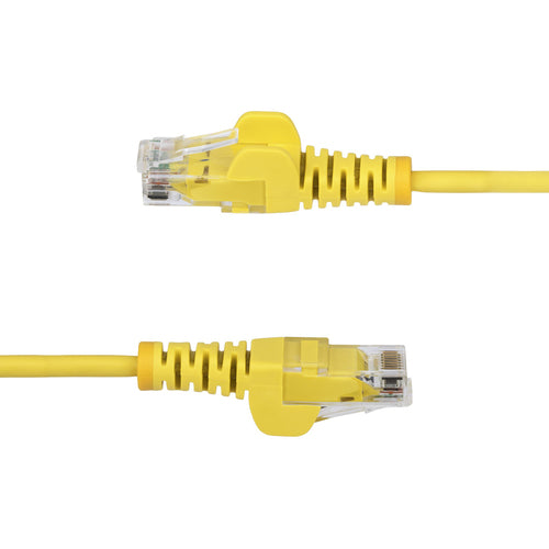 CAT6 Ethernet Cable 25ft Slim Snagless 100W PoE UTP 28AWG Yellow