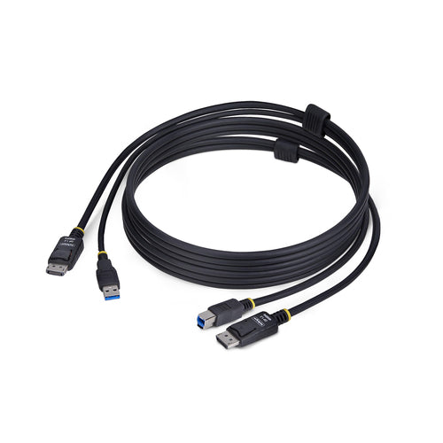 KVM Cable StarTech.com DU1226 6ft DisplayPort 4K 60Hz USB 5Gbps - DU1226-KVM-CABLE