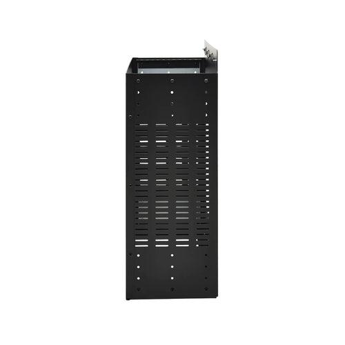 Vertical-Mount 4U Mini Rack Enclosure Black Steel for Wall-Mount