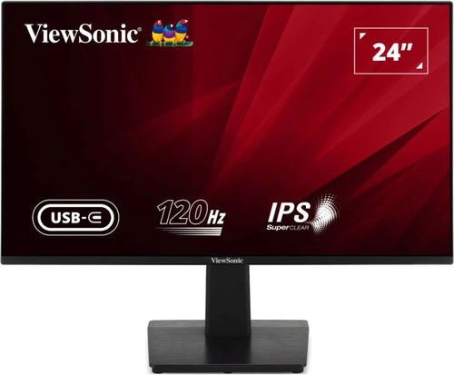 Viewsonic 24in 1080p 120Hz Monitor with Variable Refresh Rate, HDMI, VGA, and USB-C. computer monitor