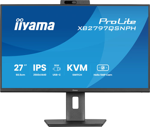 27-Inch Monitor iiyama ProLite XB2797QSNPH-B1 2560x1440 IPS 4ms HDMI DP USB - XB2797QSNPH-B1
