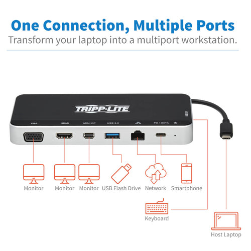 Tripp Lite U442-DOCK16-B laptop dock/port replicator