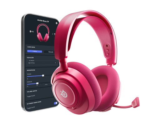 Wireless Gaming Headset Steelseries Arctis Nova 7P Gen 2 20-22000 Hz Wired & Wireless Magenta