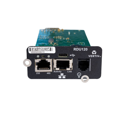 Network Card Vertiv Liebert IntelliSlot RDU120 1Gb Ethernet RS-485 USB Port - RDU120
