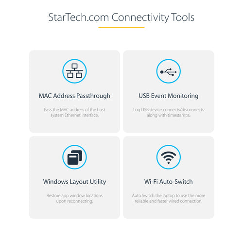 StarTech.com 129N-USBC-KVM-DOCK laptop dock/port replicator