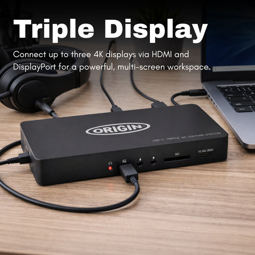 Origin Storage OSDOCK-T4K15 laptop dock/port replicator