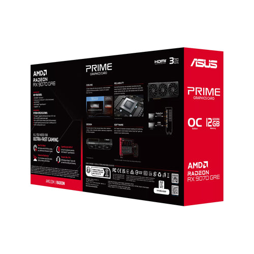ASUS PRIME-RX9070GRE-O12G-EVO graphics card