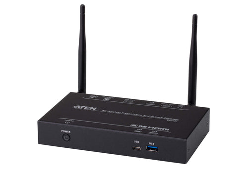 ATEN VP2021 Wireless Presentation System 4K 1080p Desktop Metal Black