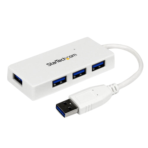 USB Hub StarTech.com ST4300MINU3W 4-Port SuperSpeed 5Gbps White - ST4300MINU3W