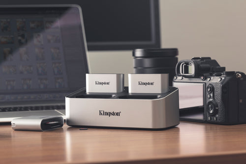 Kingston Technology Workflow microSD Reader - USB 3.2 Dual-Slot - UHS-II - Black/Silver