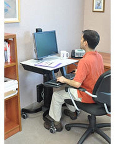 Ergotron WorkFit-C, Single LD Sit-Stand Workstation