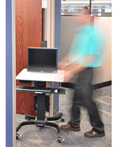 Ergotron WorkFit-C, Single HD Sit-Stand Workstation