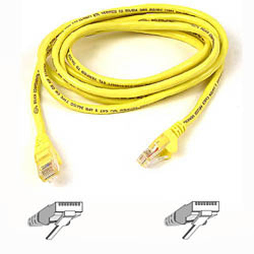 Belkin Cat. 6 UTP Patch Cable 75ft Yellow networking cable