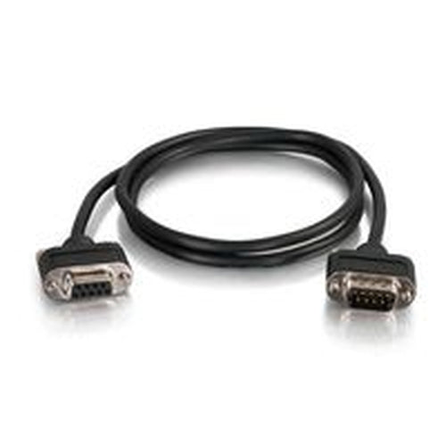 C2G 6ft CMG-Rated DB9 Low Profile Null Modem M-F serial cable