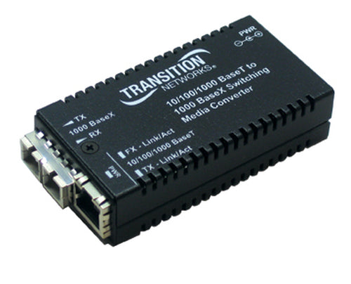 Transition Networks M/GE-PSW-SX-01 network media converter