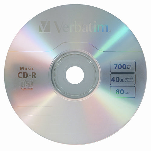 Verbatim 40x Music CD-R Media - 700MB