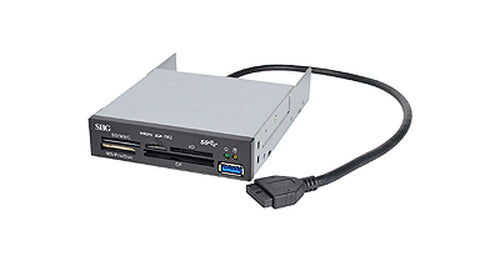 USB 3.0 Multi Card Reader Siig Black SD CF MS MiniSD MMC 5000 Mbit/s
