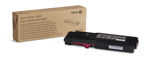 Toner Cartridge Xerox Phaser 6600 WorkCentre 6605 Magenta 6000 Pages - 106R02230