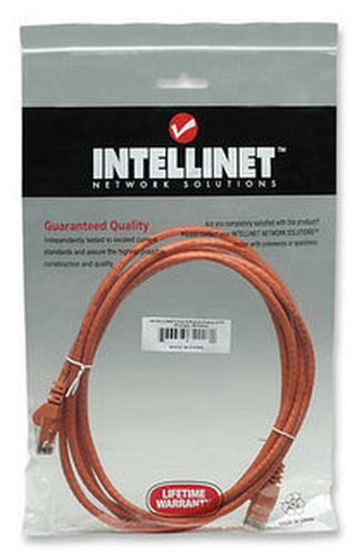 Cat6 Networking Cable 1m U/UTP RJ-45 Orange Intellinet