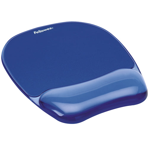 Gel Mouse Pad Fellowes 91141 Wrist Rest Blue Polyurethane