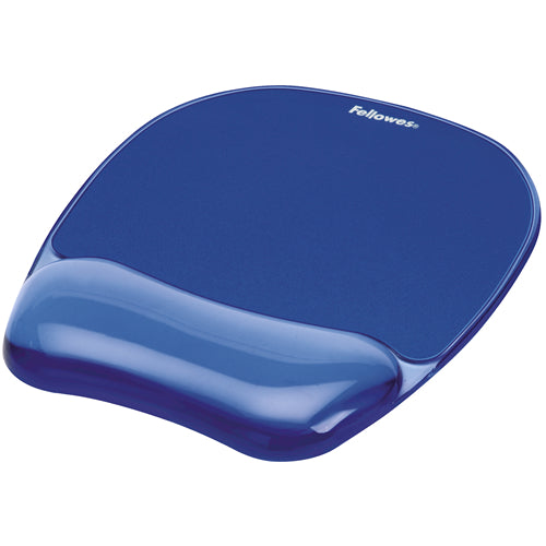Gel Mouse Pad Fellowes 91141 Wrist Rest Blue Polyurethane