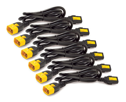 Power Cable APC AP8704S 1.2m C13 to C14 10A 6 Locking Cords