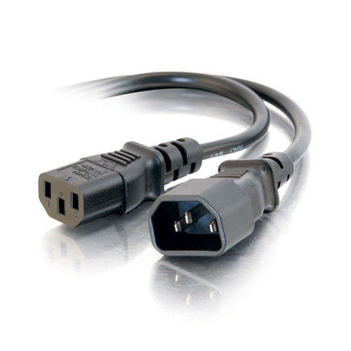 C2G 4ft 250V 16 AWG Power Cord Extension (IEC320C13 -> IEC320C14)