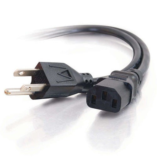 C2G 1ft Universal 18 AWG Power Cord (IEC320C13 -> NEMA 5-15P)