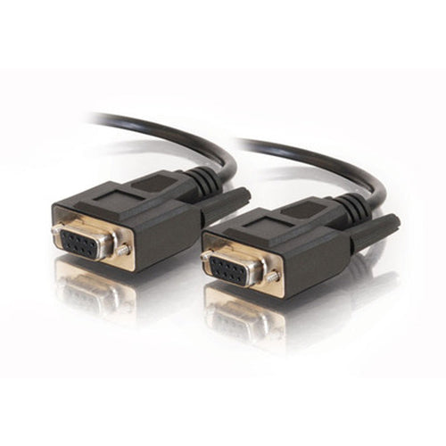 C2G 3ft DB9 F/F Cable - Black serial cable