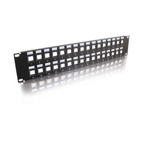 C2G Blank Keystone/Multimedia Patch Panel 32-Port