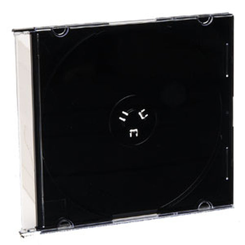 Verbatim Slim CD/DVD Storage Cases - 200 Pack - Black - Space-Saving Organization