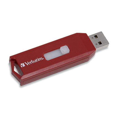 USB Flash Drive Verbatim Store 'n' Go 16GB USB 2.0 Type-A Compact Slide Red