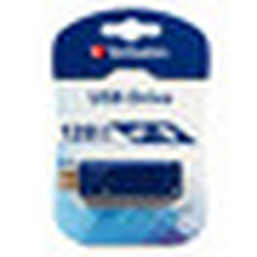 USB Flash Drive Verbatim 128GB Capless USB 2.0 Type-A Blue