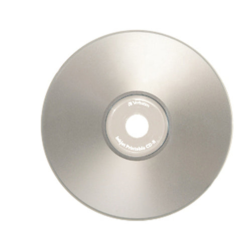 CD-R Verbatim 80MIN 700MB 52X Silver Inkjet Printable 50pk Spindle