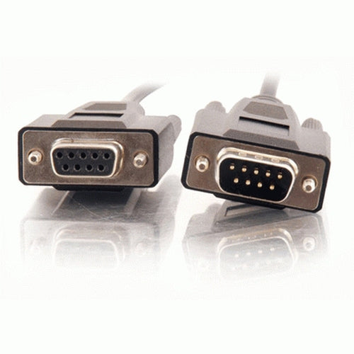 C2G 3ft DB9 M/F Extension Cable - Black serial cable