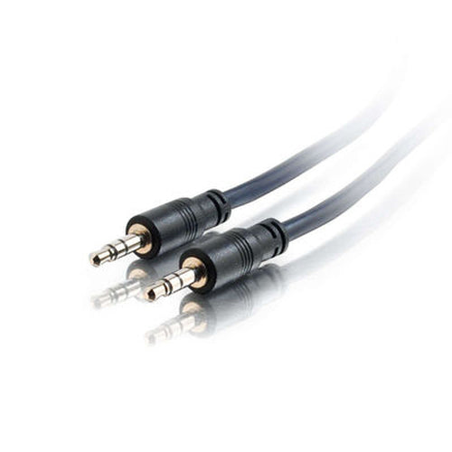 C2G 50ft Plenum-Rated 3.5mm Stereo with Low Profile Connectors audio cable