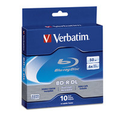Blu-Ray Disc Verbatim BD-R 50GB Write Once 10 Pack
